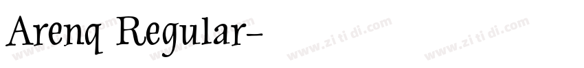 Arenq Regular字体转换